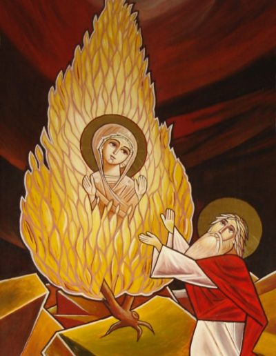 www-St-Takla-org--Moses-Prophet-05-Burning-Bush-Coptic